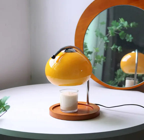 Candle Warmer Glass Table Lamp